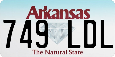 AR license plate 749LDL