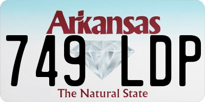 AR license plate 749LDP