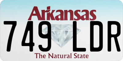 AR license plate 749LDR