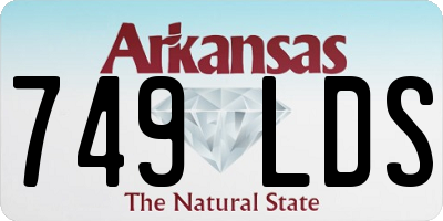 AR license plate 749LDS