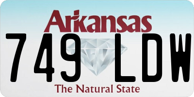 AR license plate 749LDW