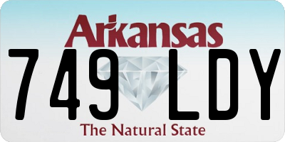 AR license plate 749LDY