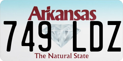 AR license plate 749LDZ