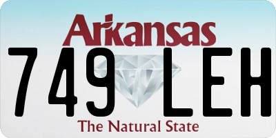 AR license plate 749LEH