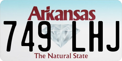 AR license plate 749LHJ