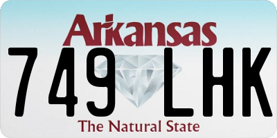 AR license plate 749LHK