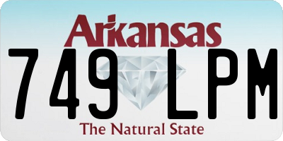 AR license plate 749LPM