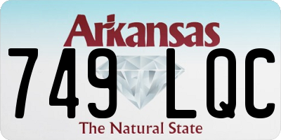 AR license plate 749LQC