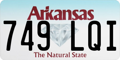 AR license plate 749LQI