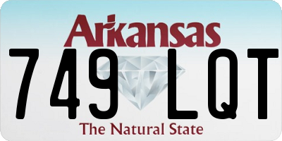 AR license plate 749LQT