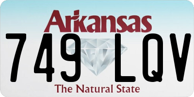 AR license plate 749LQV