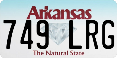 AR license plate 749LRG