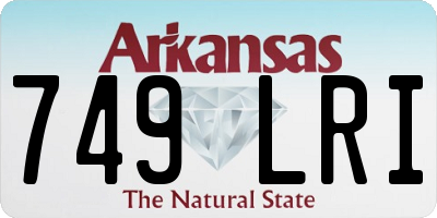 AR license plate 749LRI