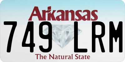 AR license plate 749LRM