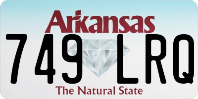 AR license plate 749LRQ