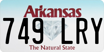 AR license plate 749LRY