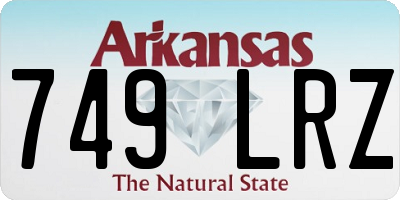 AR license plate 749LRZ