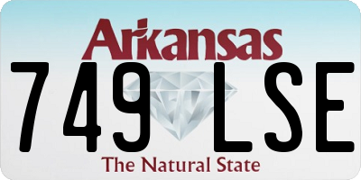 AR license plate 749LSE