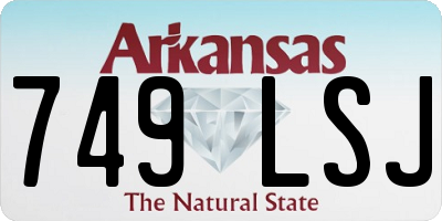 AR license plate 749LSJ