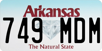 AR license plate 749MDM