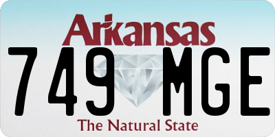 AR license plate 749MGE