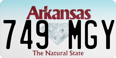 AR license plate 749MGY