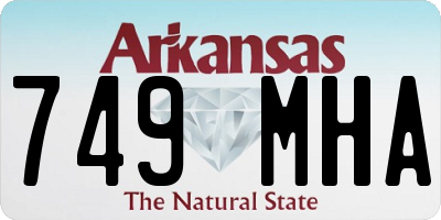 AR license plate 749MHA