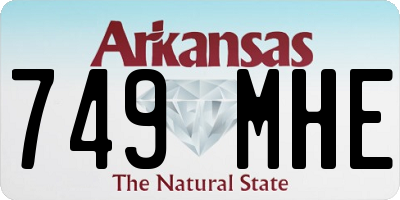 AR license plate 749MHE