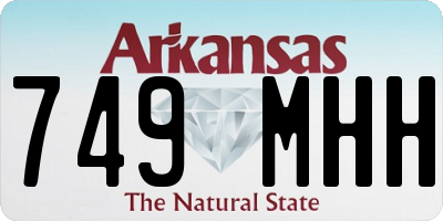 AR license plate 749MHH