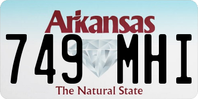 AR license plate 749MHI