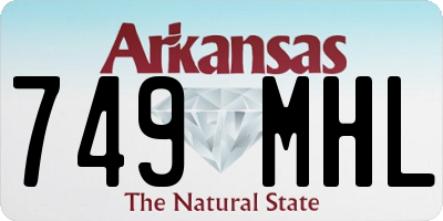 AR license plate 749MHL