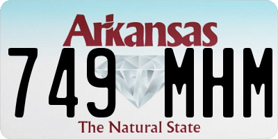 AR license plate 749MHM