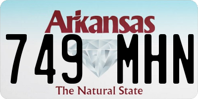 AR license plate 749MHN