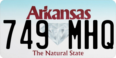 AR license plate 749MHQ