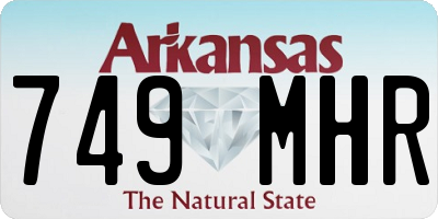 AR license plate 749MHR