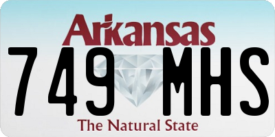 AR license plate 749MHS