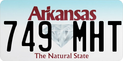 AR license plate 749MHT