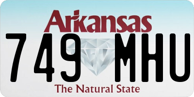 AR license plate 749MHU