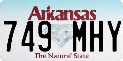 AR license plate 749MHY