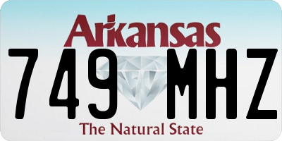 AR license plate 749MHZ