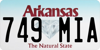AR license plate 749MIA