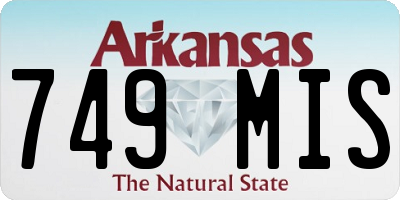 AR license plate 749MIS