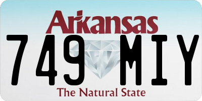 AR license plate 749MIY