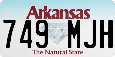 AR license plate 749MJH