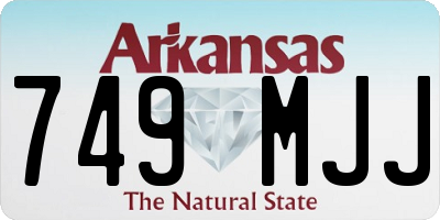 AR license plate 749MJJ