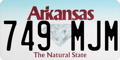 AR license plate 749MJM
