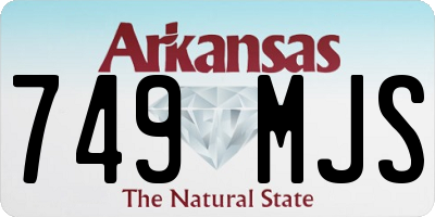 AR license plate 749MJS