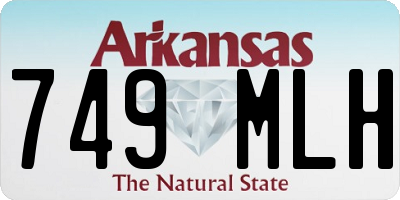 AR license plate 749MLH