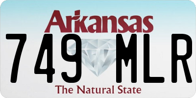 AR license plate 749MLR