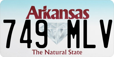 AR license plate 749MLV